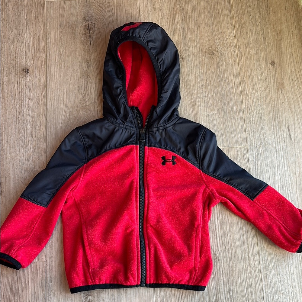 Under Armour Black and Red Kids' Jacket